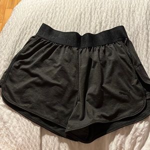 Black puma shorts